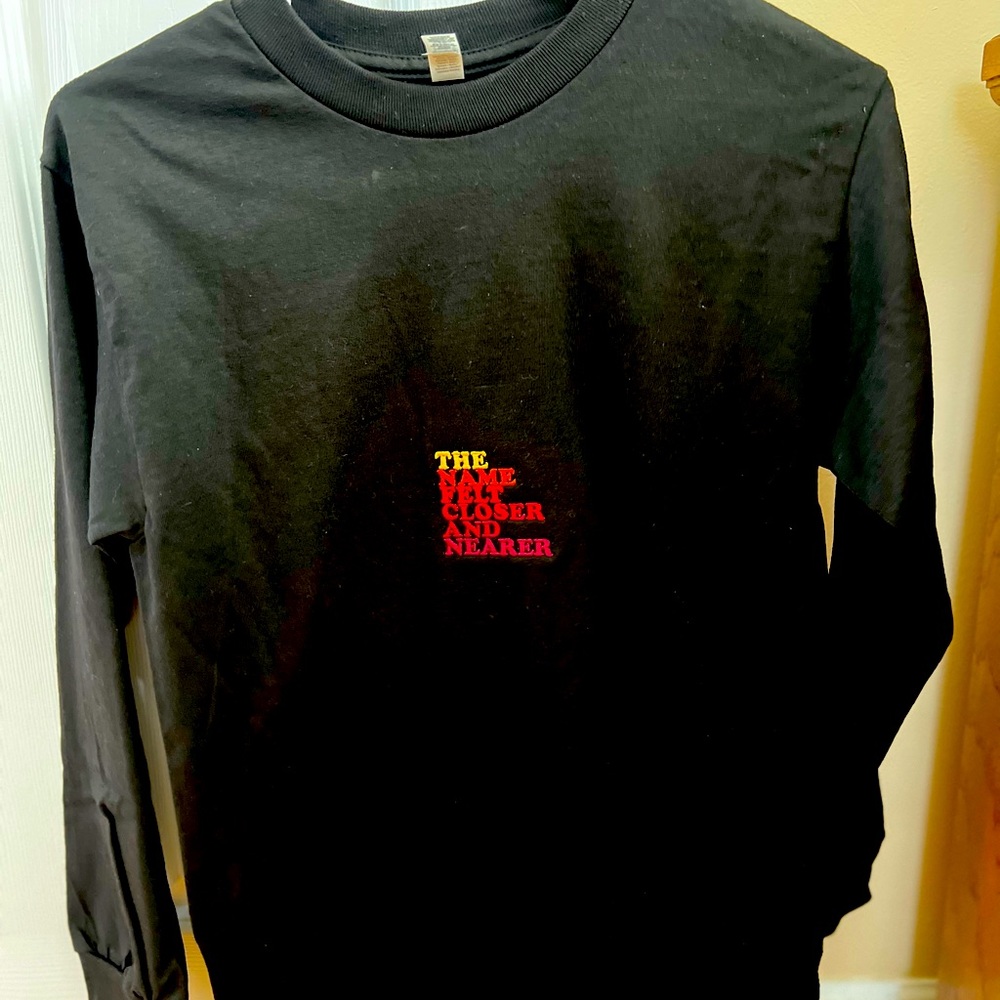 Long Sleeve Black T-Shirt- New - Size Small